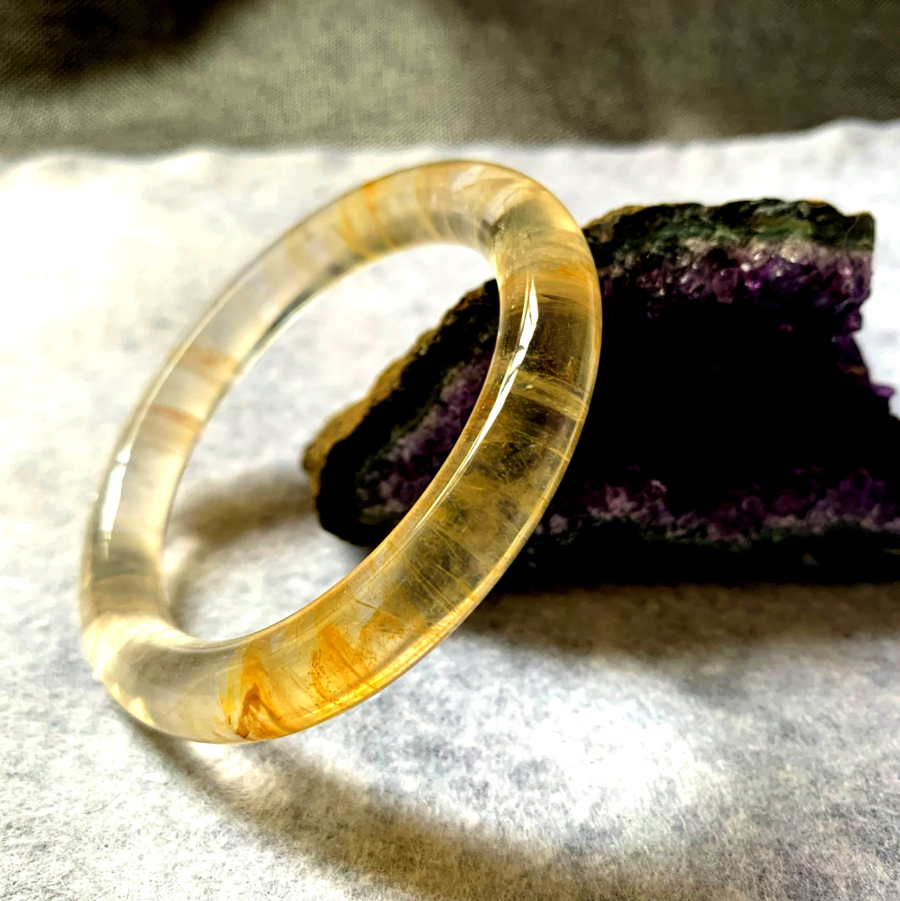 晶灵天然天然宝宝石其他他日甜美简约饰品黄胶花手镯