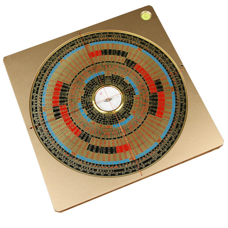 罗盘红外线高精度八寸风水激光随身纯铜飞星玄空摆件