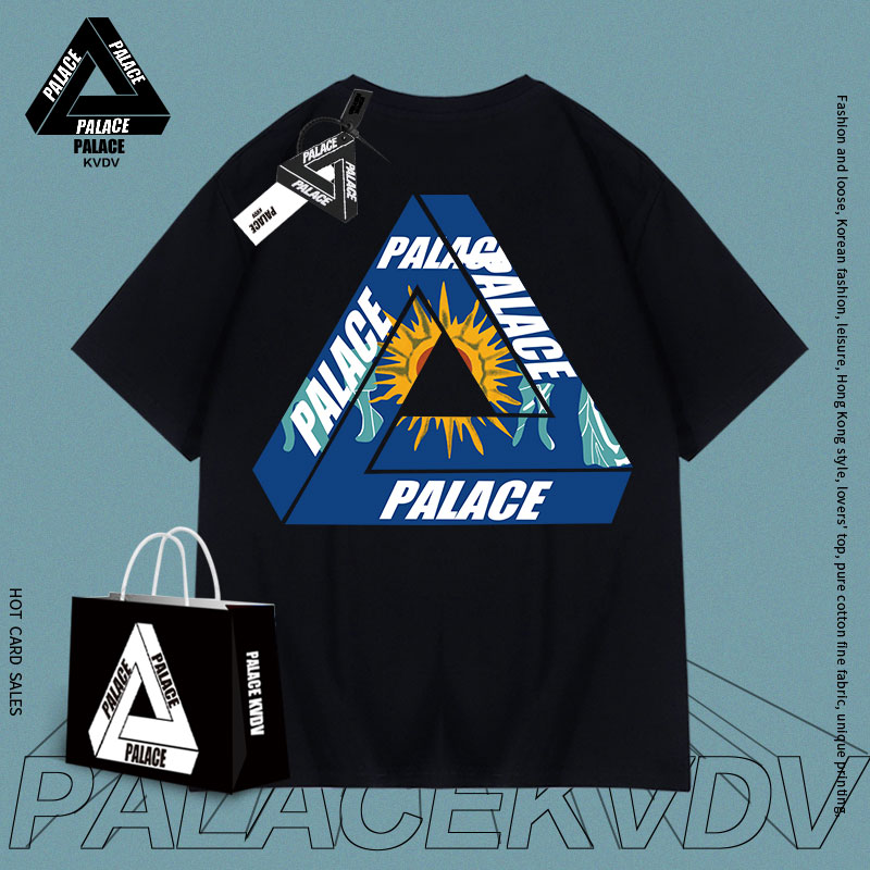 设计感王一博同款t恤打底衫三角短袖男女陈冠希情侣宽松纯棉高街