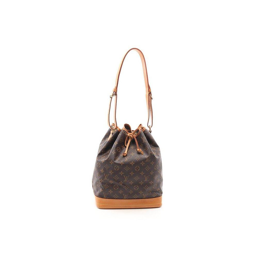 日本直邮中古lv路易威登b90新noe老花肩包棕色