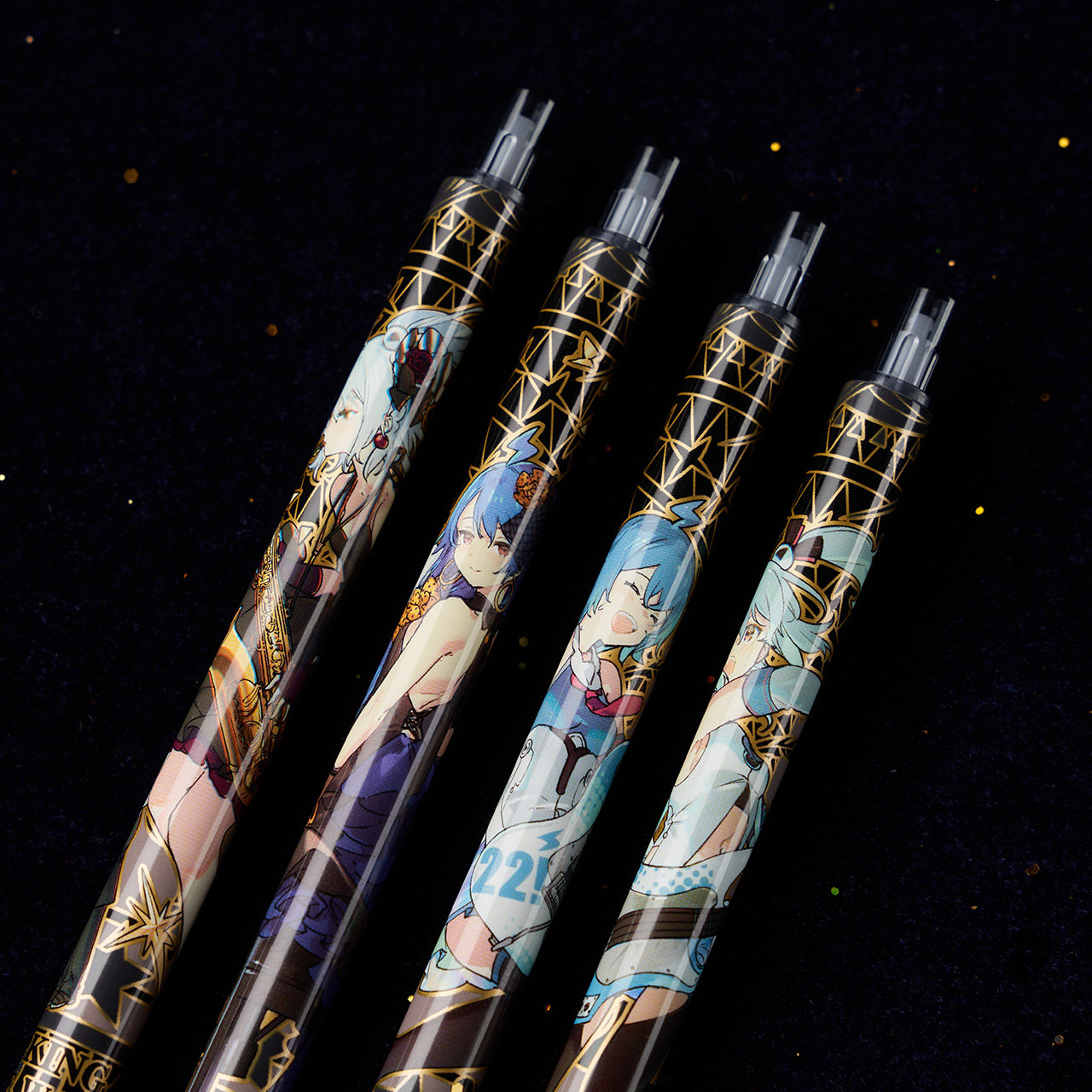 bilibili哔哩哔哩幻星集中性笔黑色水笔2233签字笔周边动漫挂件