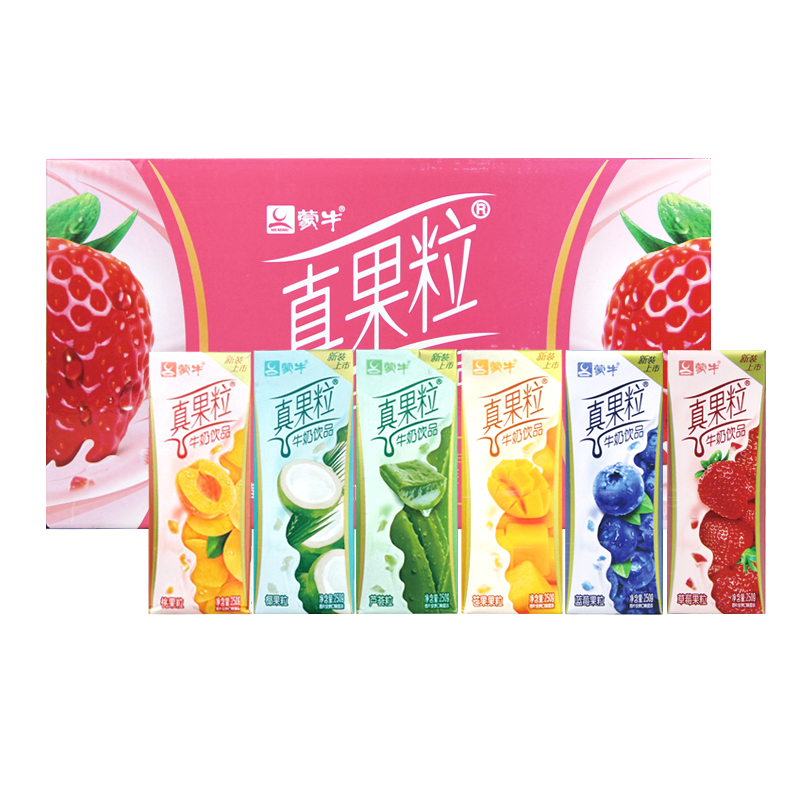 百亿补贴3月蒙牛真果粒早餐奶250g12盒口味随机