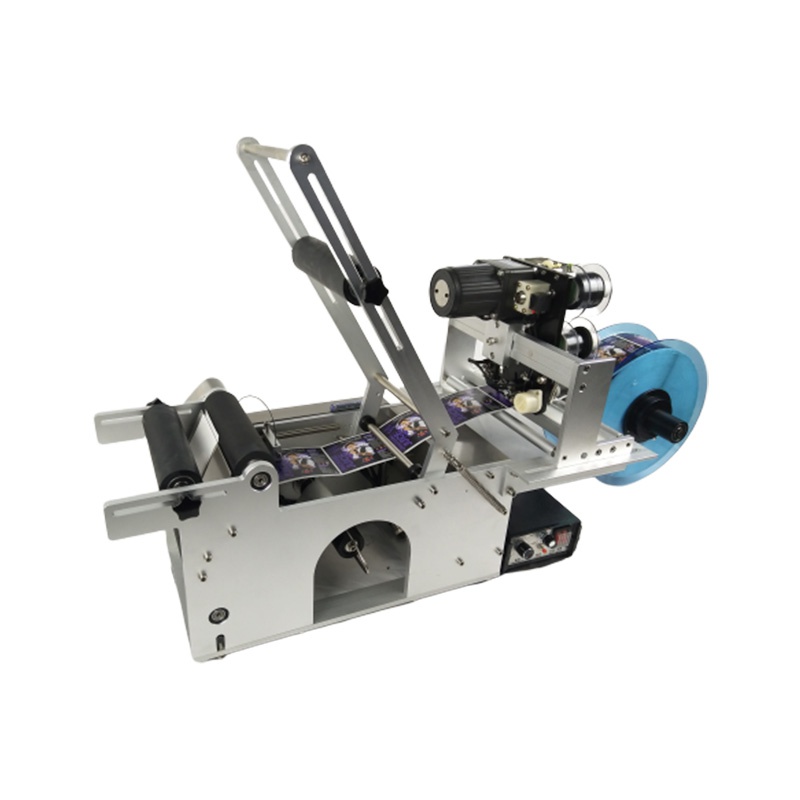 贴标机半自动不干胶贴标签机小型玻璃酒瓶手动商标机器贴标机