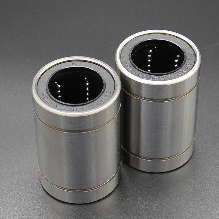 直线轴承圆柱全套滚珠轴承滚柱轴承带轴滑块双列直线运动轴承