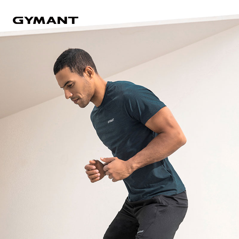 gymant肌肉蚂蚁2022新品上市夏季男款高弹性弹性吸湿运动t恤