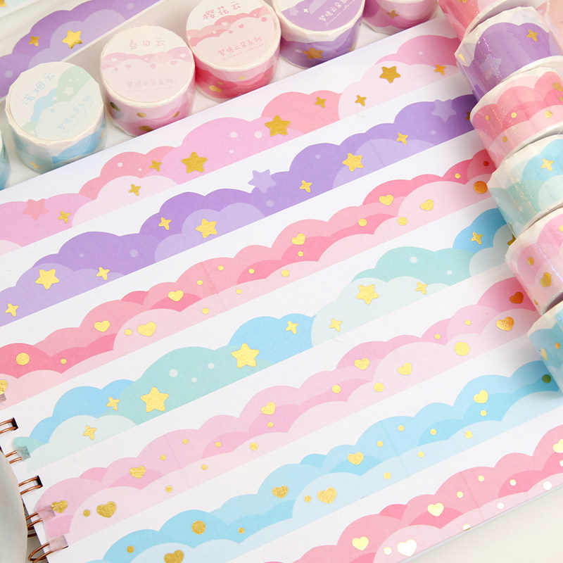 胶带少女背景图案装饰拼贴diyins胶卷手账胶带