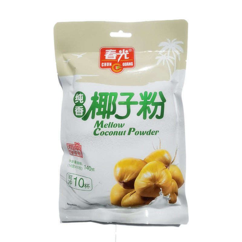 春光纯香椰子140g海南特产袋装营养早餐椰子汁天然粉粉食品
