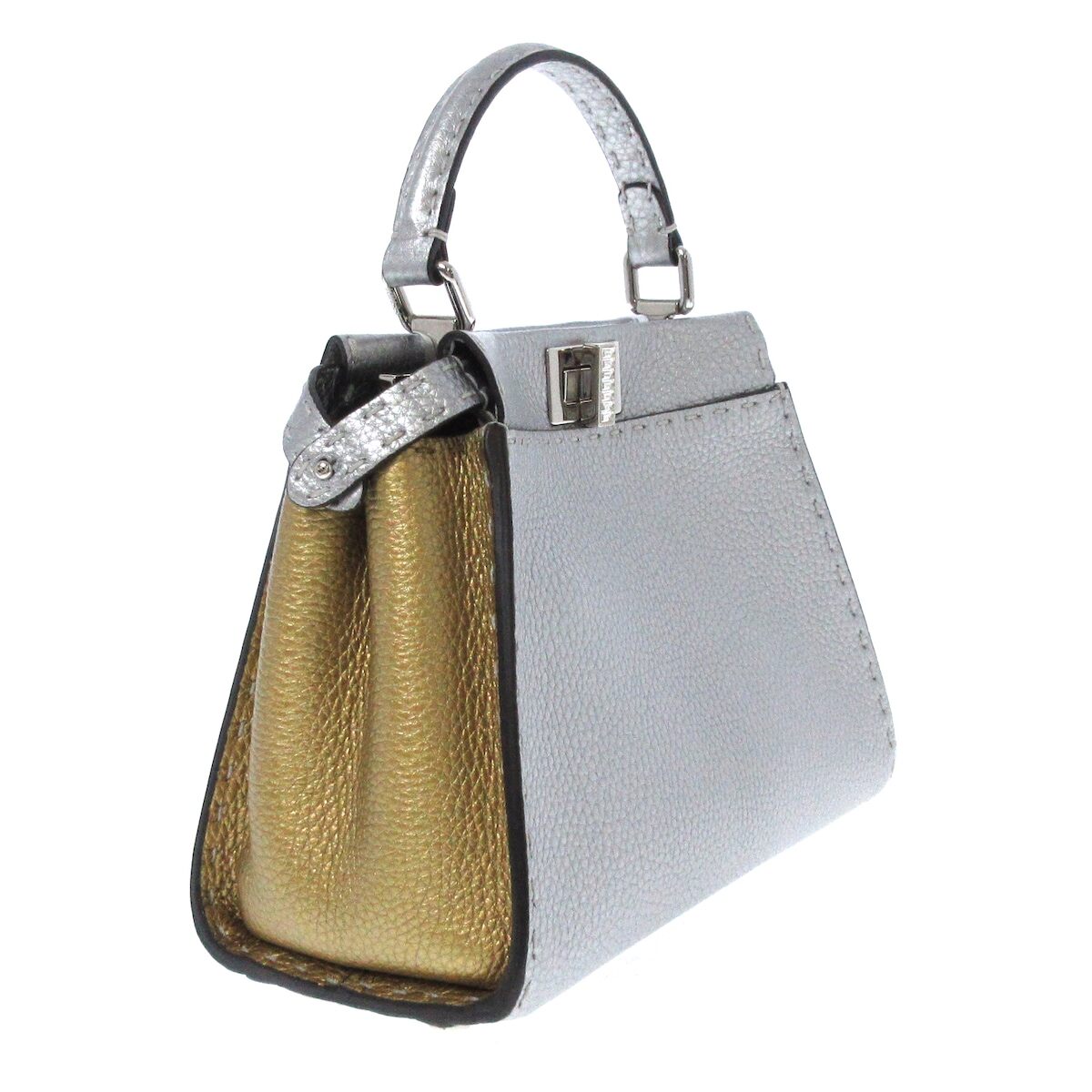 中古fendi芬迪peekabooiconicsmall手提包36338587通用款女包