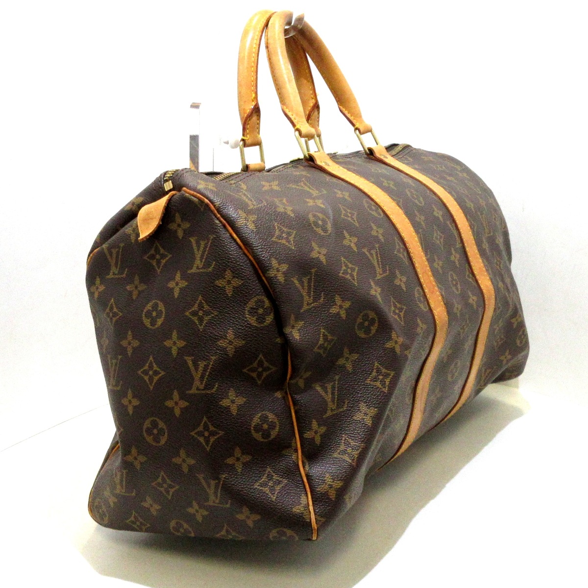 中古lv路易威登keepall45旅行袋波士顿包老花老花35720260通用款女包