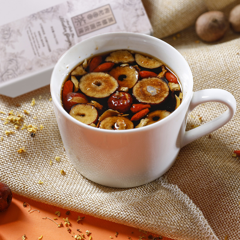 黑糖姜枣茶10袋黑糖块姜老姜糖红枣枸杞便携小包装玫瑰桂圆姨妈茶