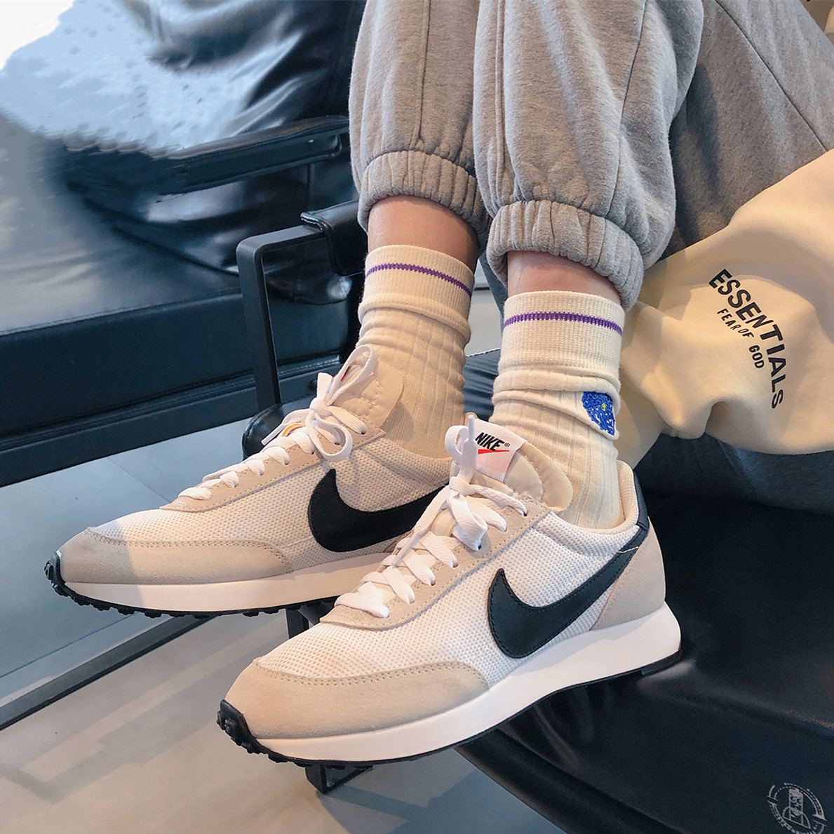 Nike耐克男鞋2021夏季女鞋运动鞋华夫复古阿甘鞋减震跑步鞋487754