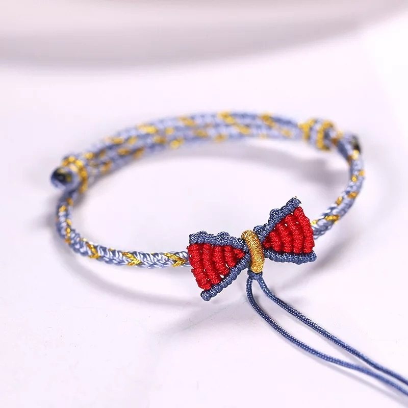 同心结手绳小平平安扣青丝结发在逃公主日式桃花手链