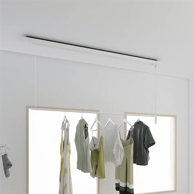 jx日本drywave隐形晾衣架升降日式晾衣杆隐藏式升降晾衣架