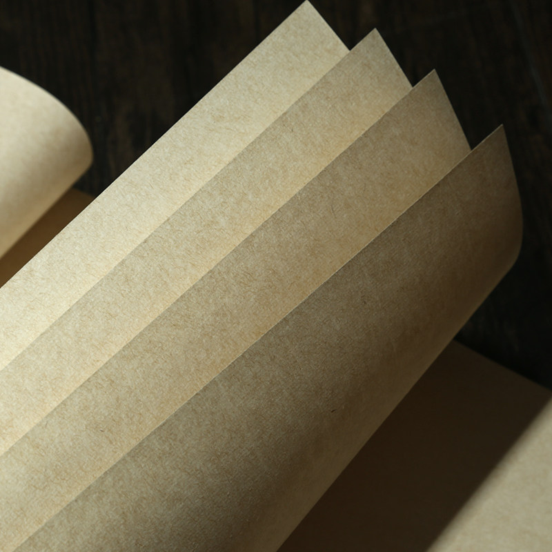 檀旗楮皮黄麻纸宣纸四尺小六尺半生半熟宣纸书法专用麻纸毛笔书法创作