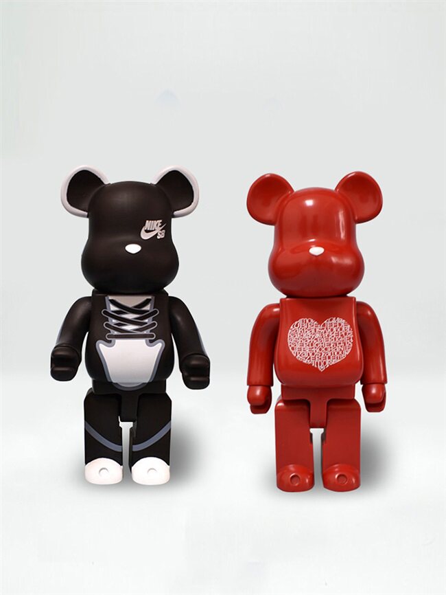 xt暴力熊摆件积木卡通手办潮牌轻奢网红客厅摆件