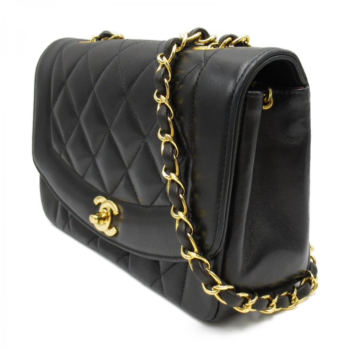 中古chanel香奈儿dianachainshoulder单肩brandoff时尚通用款女包