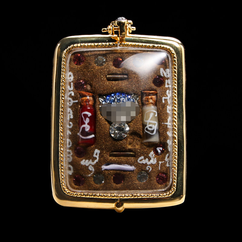 泰国佛牌正品平版阿赞明正真品项链吊坠泰国特色