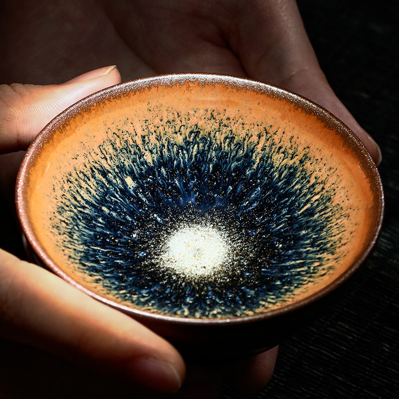 建阳主人手工茶杯仿古建盏龙窑龙建阳巫清兔毫茶杯