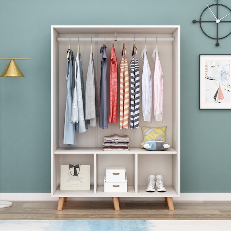 无门超薄衣柜40cm16米深度50公分卧室开放式小户衣柜