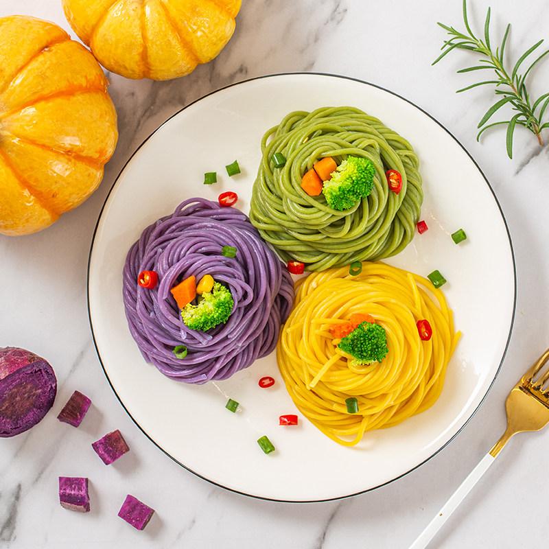 低脂彩虹面蔬菜面150g4袋