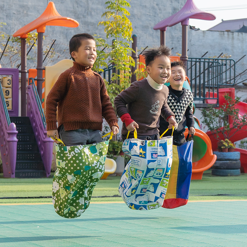 训练袋鼠跳跳袋幼儿园体能增高儿童跳布袋子玩具感统训练器材