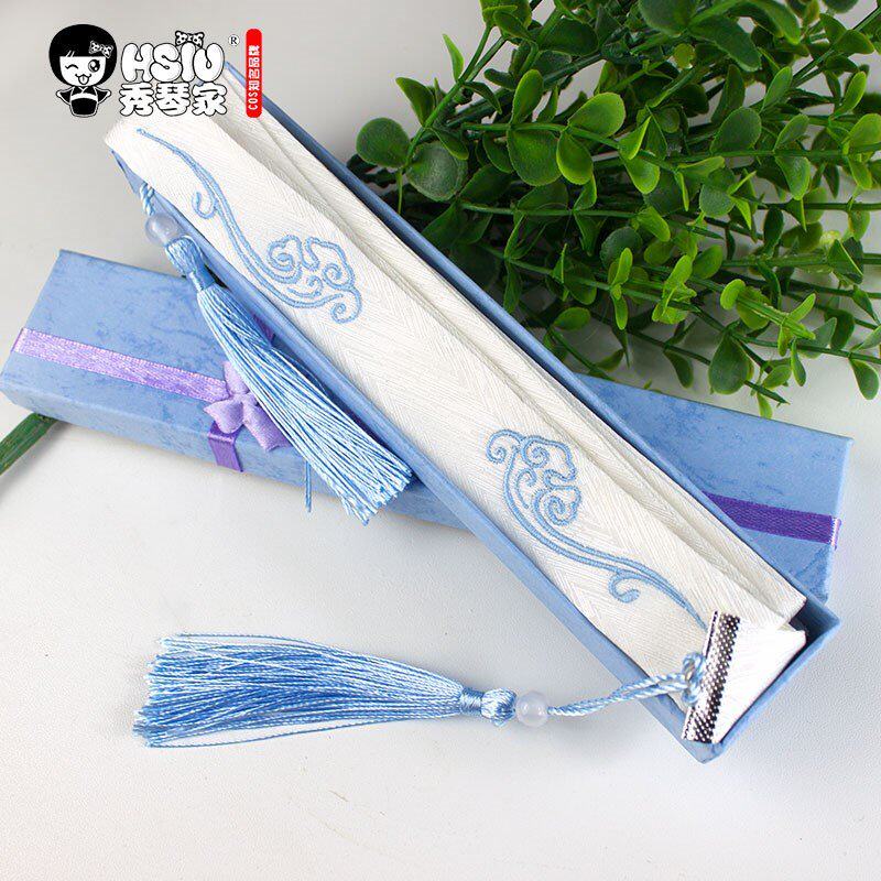 古风风发发饰hcos刺绣云纹抹额湛蓝忘机魏无羡cosplay配件