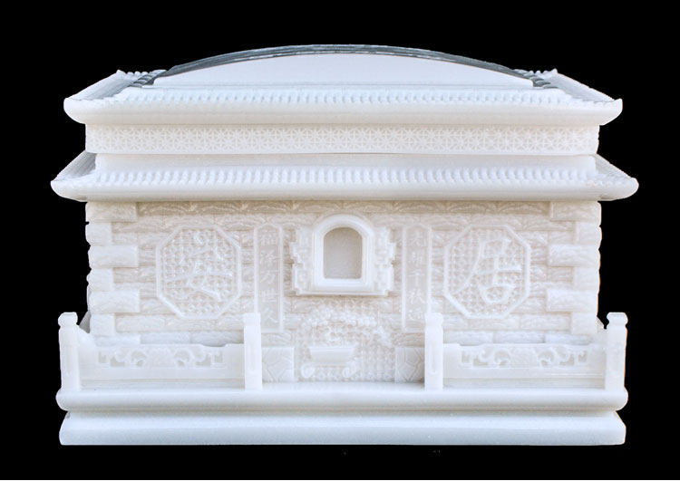 玉石骨灰盒汉白玉安居整石雕刻寿盒龙宫凤宫男女骨灰盒