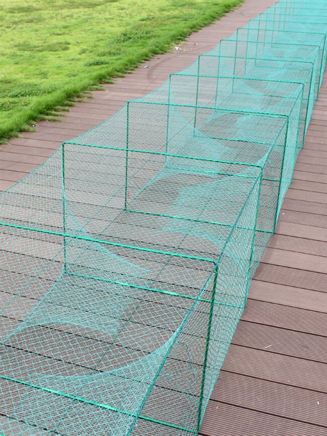 笼子35米地网大地虾笼鱼网折叠框架大鱼特大号鱼网