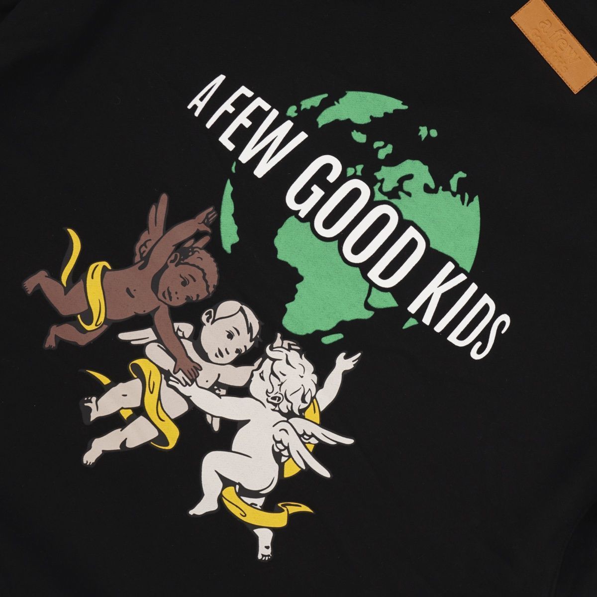 fff官方复刻afgk秋冬afewgoodkids天使印花纯棉卫衣帽衫