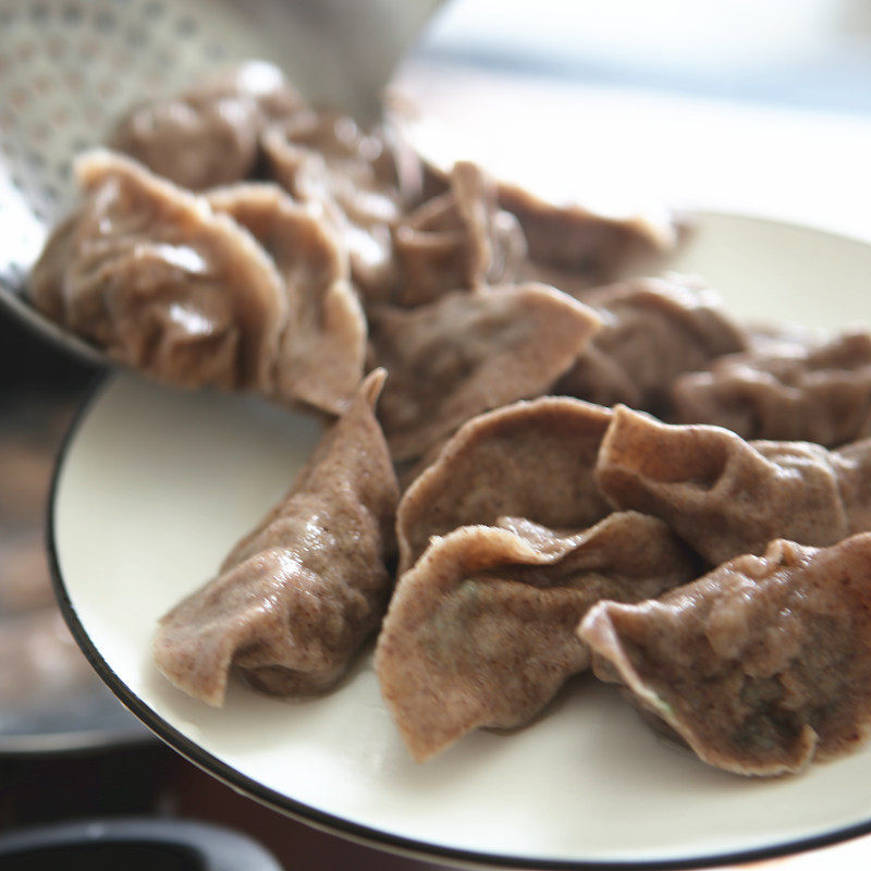 黑麦饺子皮1000克杂粮粗新款袋装散装冷冻馄饨方便食品布谷多轻食