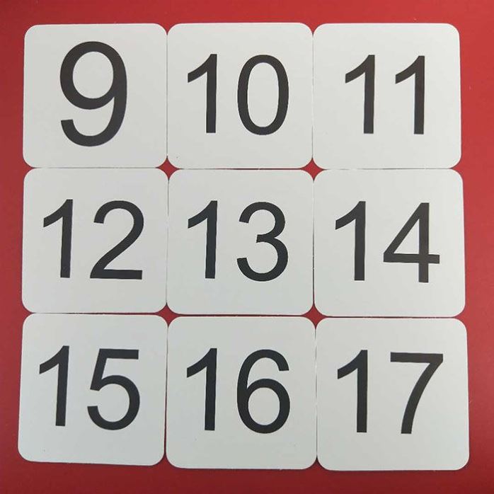 数字无图数字卡卡片幼儿儿童早教数学玩具挂图