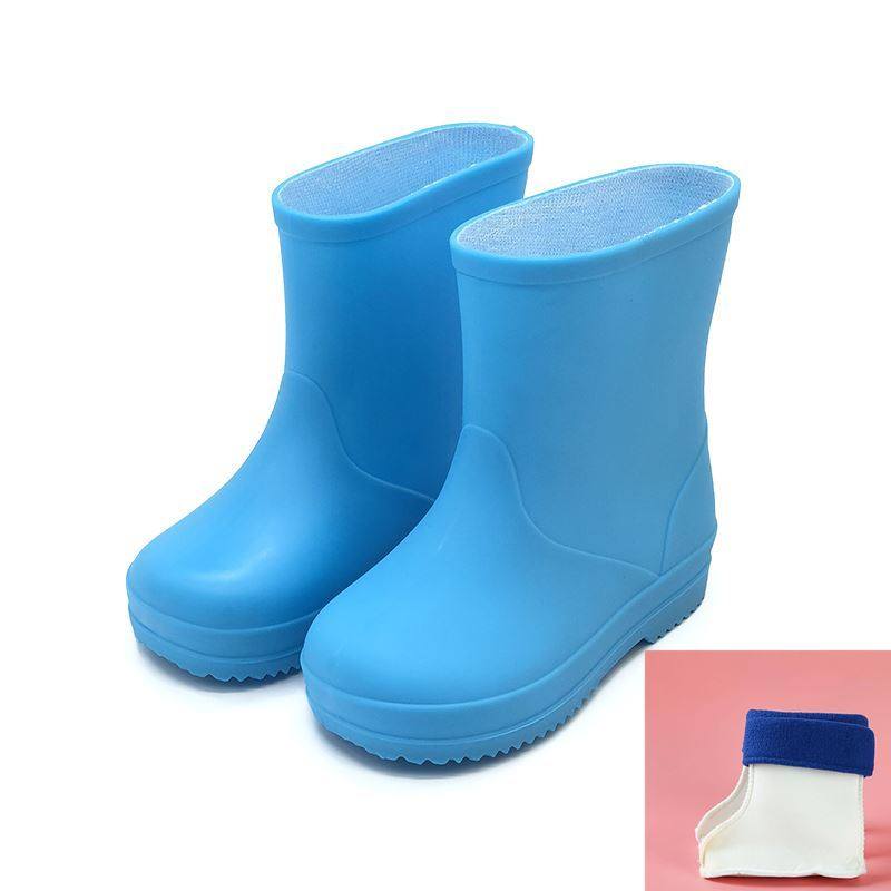 男童防滑小童中小雨靴夏雨靴幼儿园女童宝无纯色雨靴
