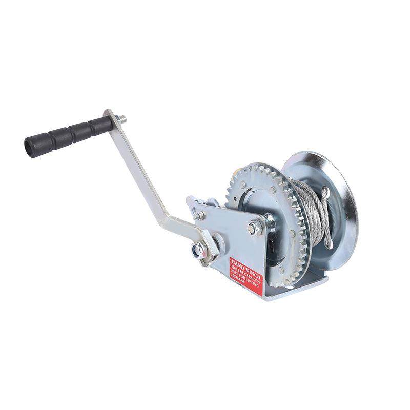 绞盘源头工厂带钢钢丝绳手摇家用小型拖车迷你型绞盘