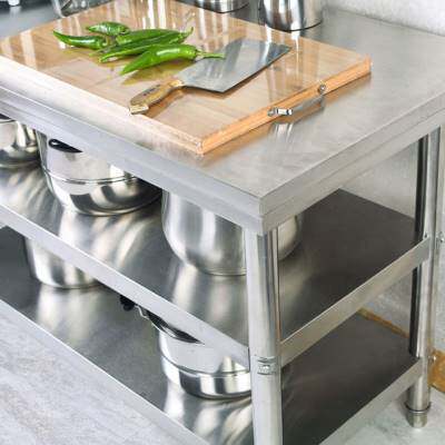 台菜板架案板桌子加厚操作台家用菜案不锈钢置物架厨房置物架