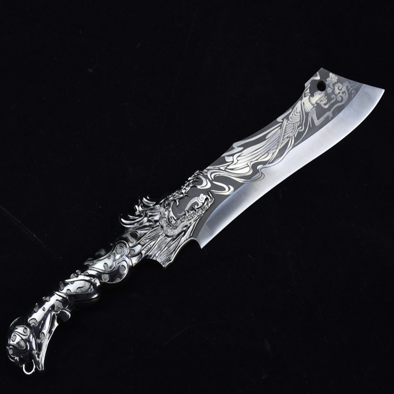 龙泉手工锻打家用商用砍骨刀斩骨刀户外砍柴刀砍斩骨刀