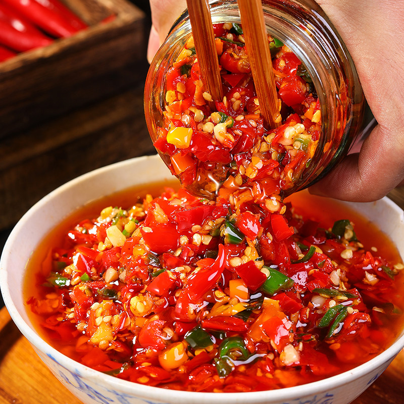 饭匹兄弟湖南特产农家香辣彩椒酱蒜辣椒酱下饭辣椒酱