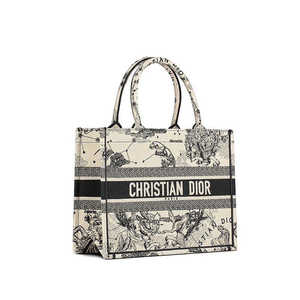 欧洲直邮dior迪奥book系列女士小号刺绣织物通用款女包