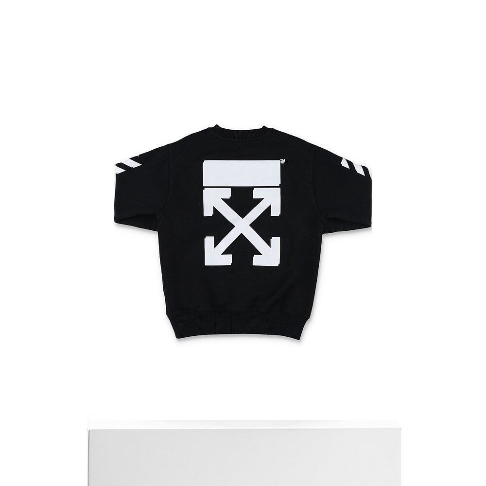 香港直邮offwhite黑色logo印花套头卫衣obba001s22fle001