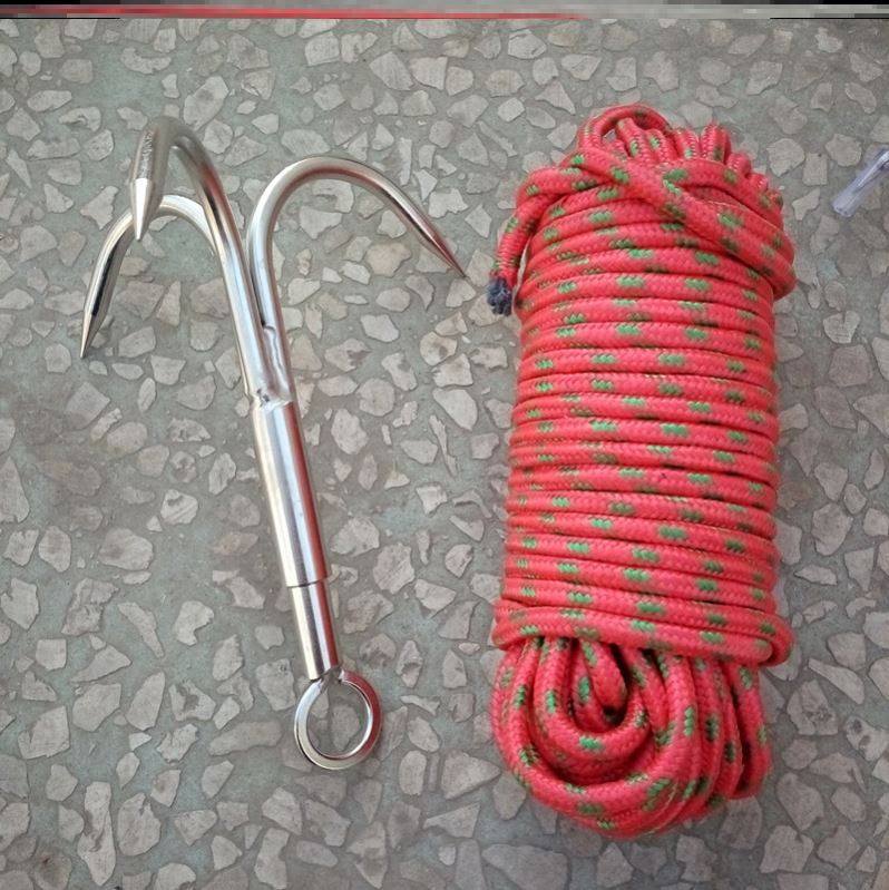 新山绳勾三角打捞水草飞虎爪野钓锚鱼钩渔船其他垂钓用品