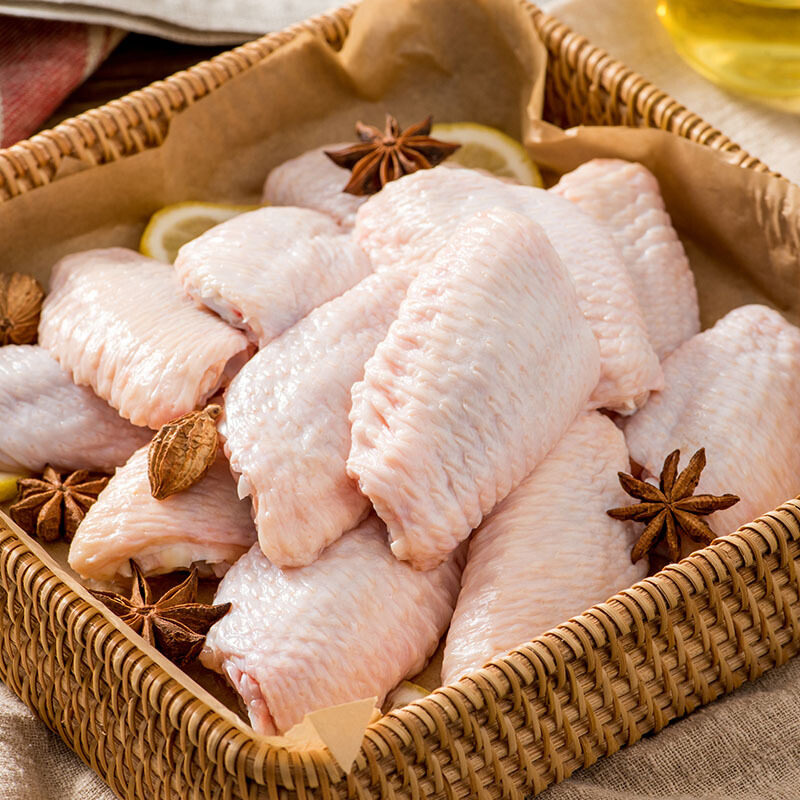 鸡翅益客10kgm中号冷冻新鲜生鸡翅膀烧烤商用生鸡翅