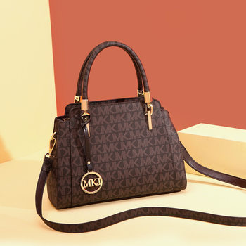 MKJ gift party women's brand high-end handbag Korean style temperament leather handbag crossbody shoulder bag