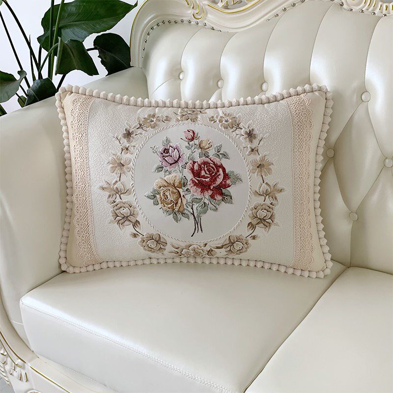 抱枕欧式靠垫床头办公室靠背腰枕午睡汽车沙发腰靠垫