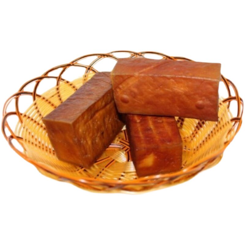 柴火烟熏豆腐干安康特产熏豆咸味香干农家腊豆豆腐干