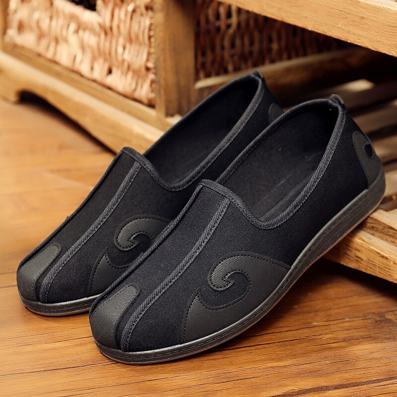 老北京布鞋男鞋青年洒鞋透气单鞋中国风祥云老头传统布鞋