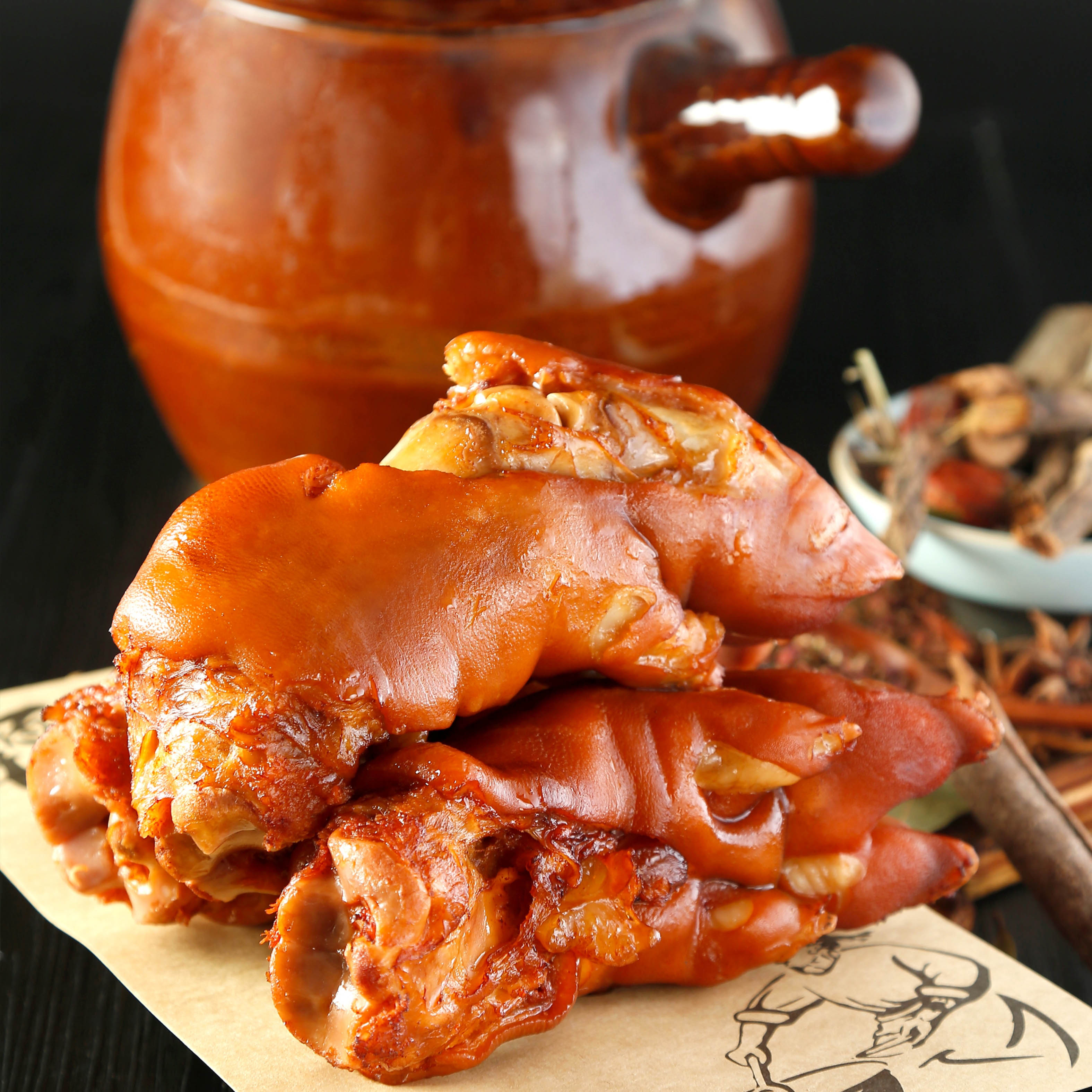 青岛正宗复盛流亭猪蹄子熟食卤味山东特产即食新鲜零食带筋猪手