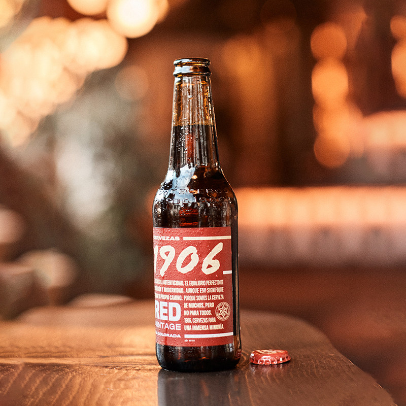 埃斯特拉西班牙原装进口啤酒1906复古鼎红330ml拉格啤酒瓶装整箱