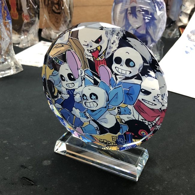 undertale传说之下手办周边sans兄弟水晶摆件潮玩盲盒