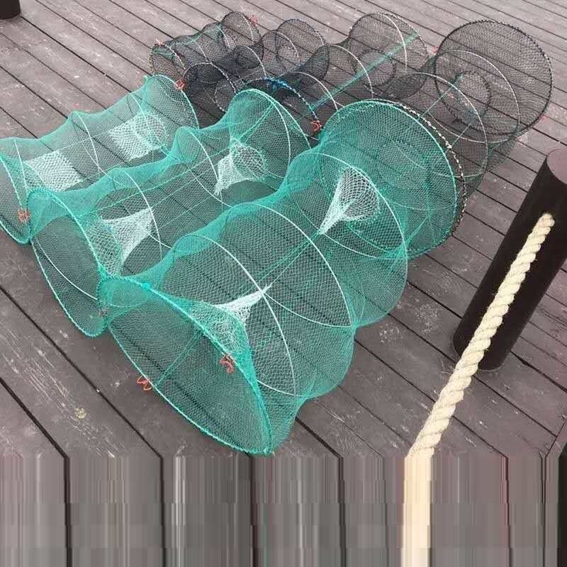 花篮不出竹笼鲫鱼弹簧抓鱼渔网工具鱼笼笼子鱼网