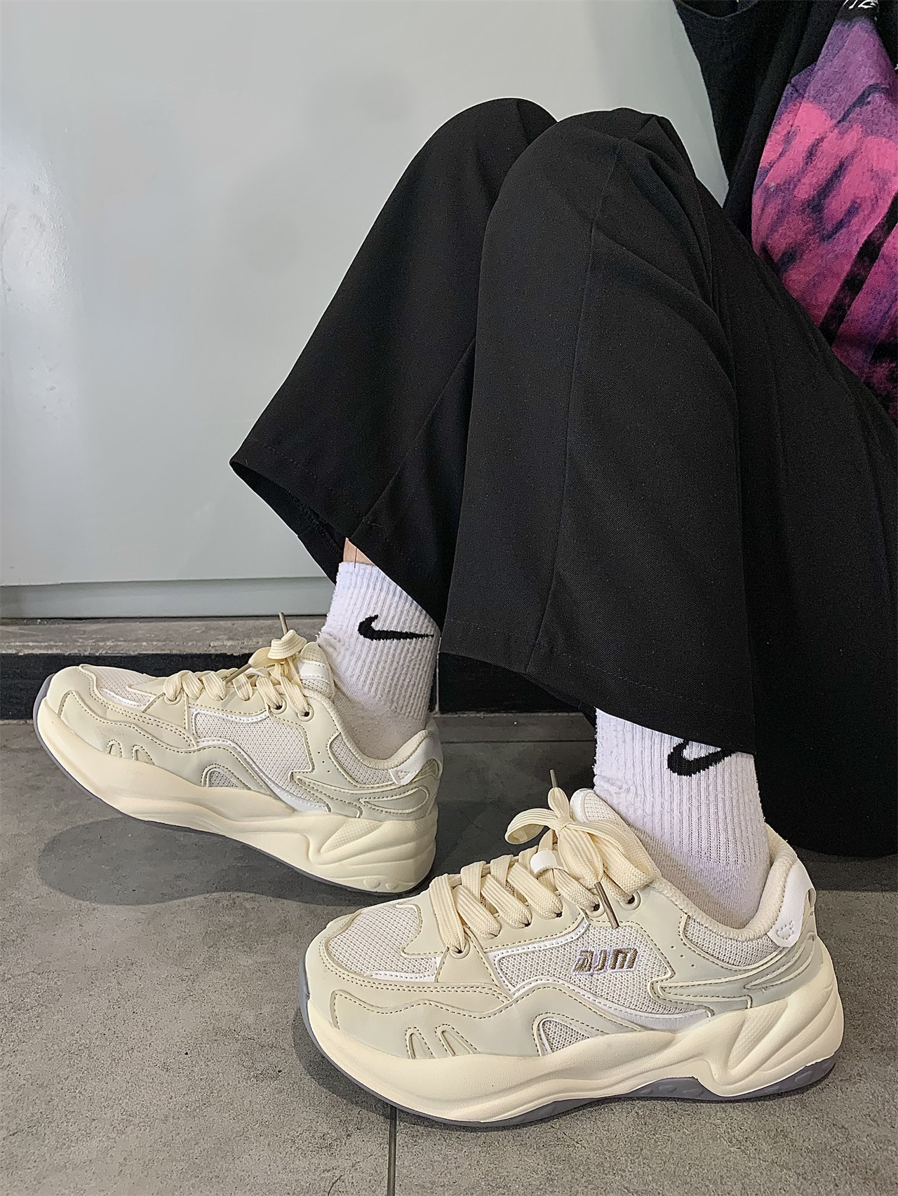 鞋子子女2022爆款厚底老爹ins学生党超火街拍网时尚休闲鞋