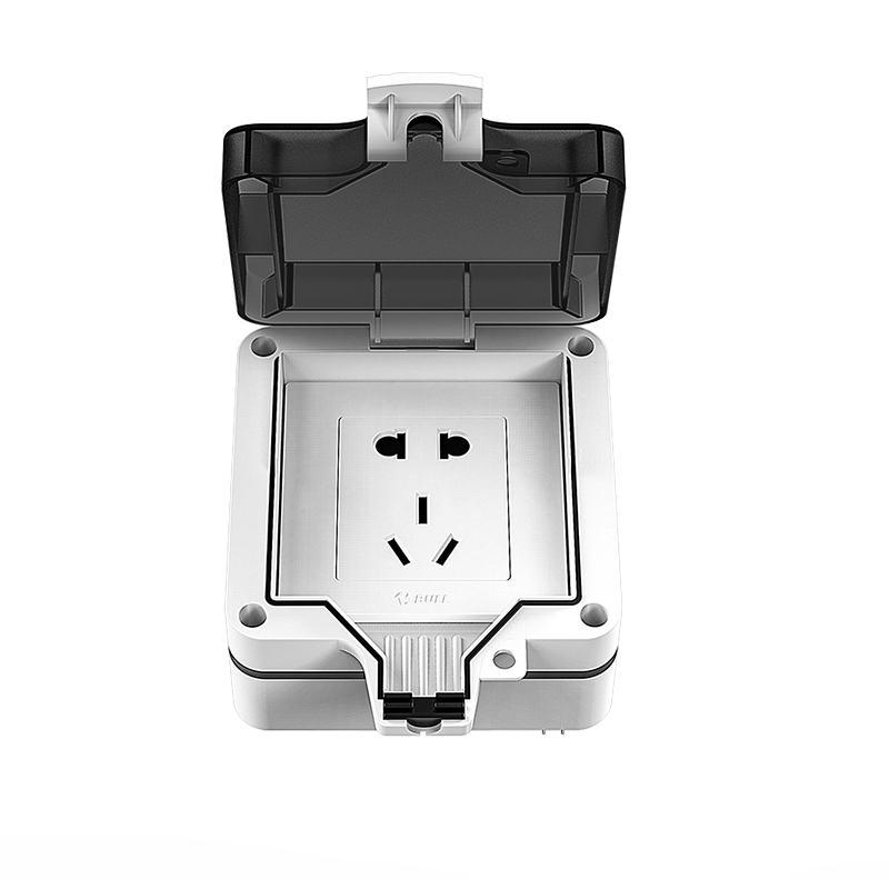 防水五孔插线插排外墙室外开关明装插板插座接线板